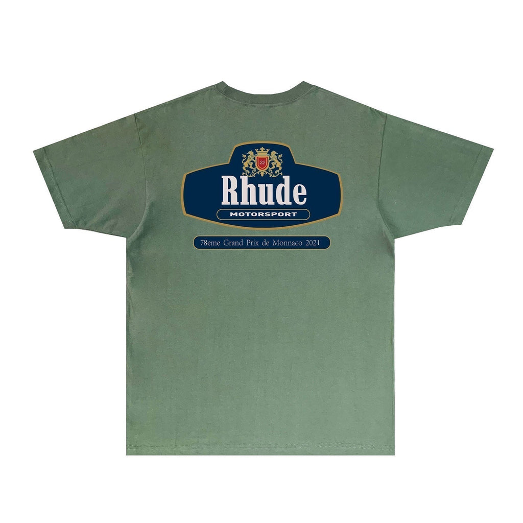 Rhude T-shirts Printed Trendy Pure Cotton