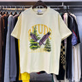 Rhude T-shirts Pandora Eagle Print Cotton Short Sleeve Men and Women