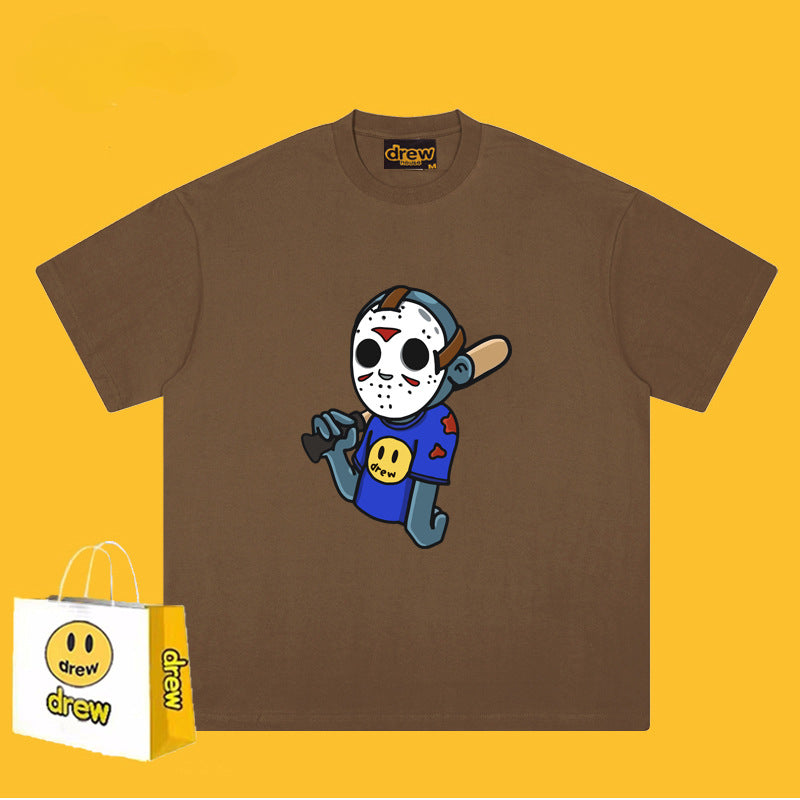 Drew T-shirts T-shirt Anime Print Short Sleeve