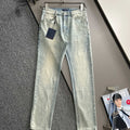 Louis Vuitton Logo-Embroidered Jeans