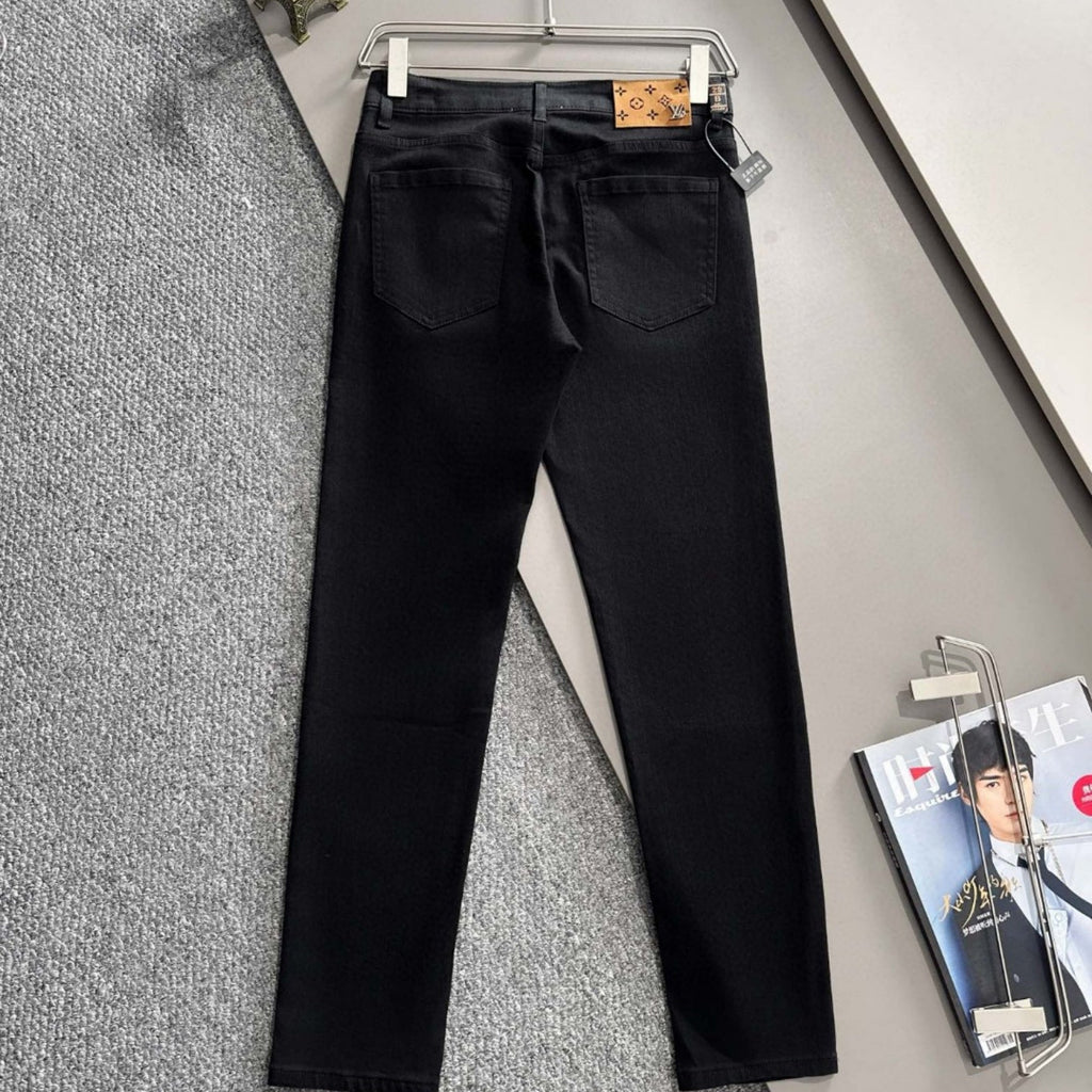 Louis Vuitton Logo-Embroidered Jeans