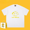 Drew T-shirts Smiley Face Short Sleeve Fashion Printed T-shirt