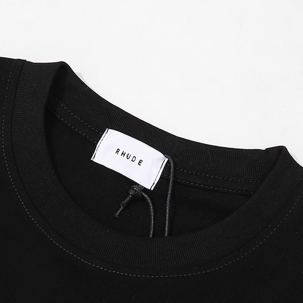 Rhude T-shirts Windsurfing Printed Cotton Casual Short Sleeves Men and Women