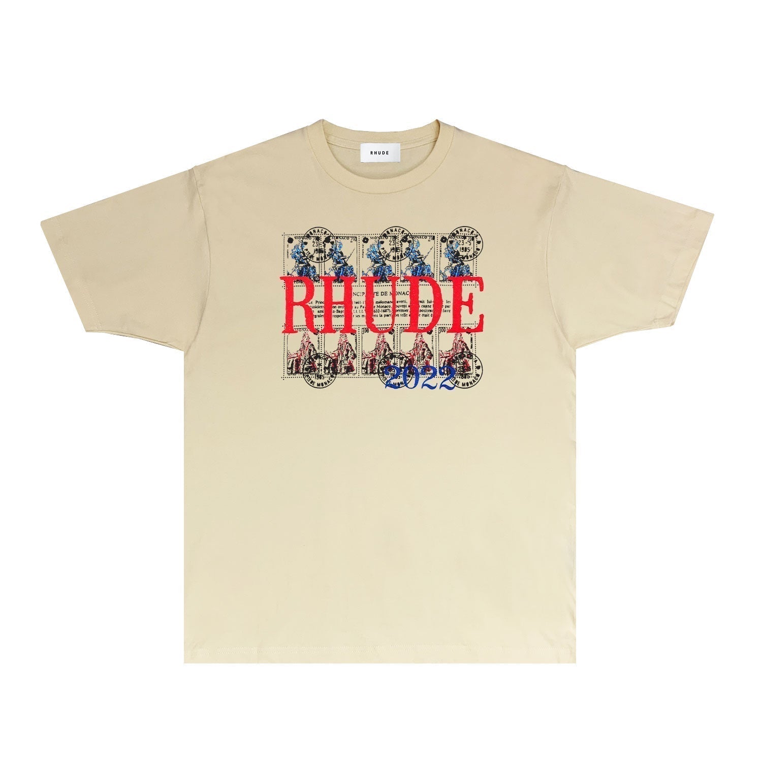 Rhude T-shirts Printed Trendy Pure Cotton