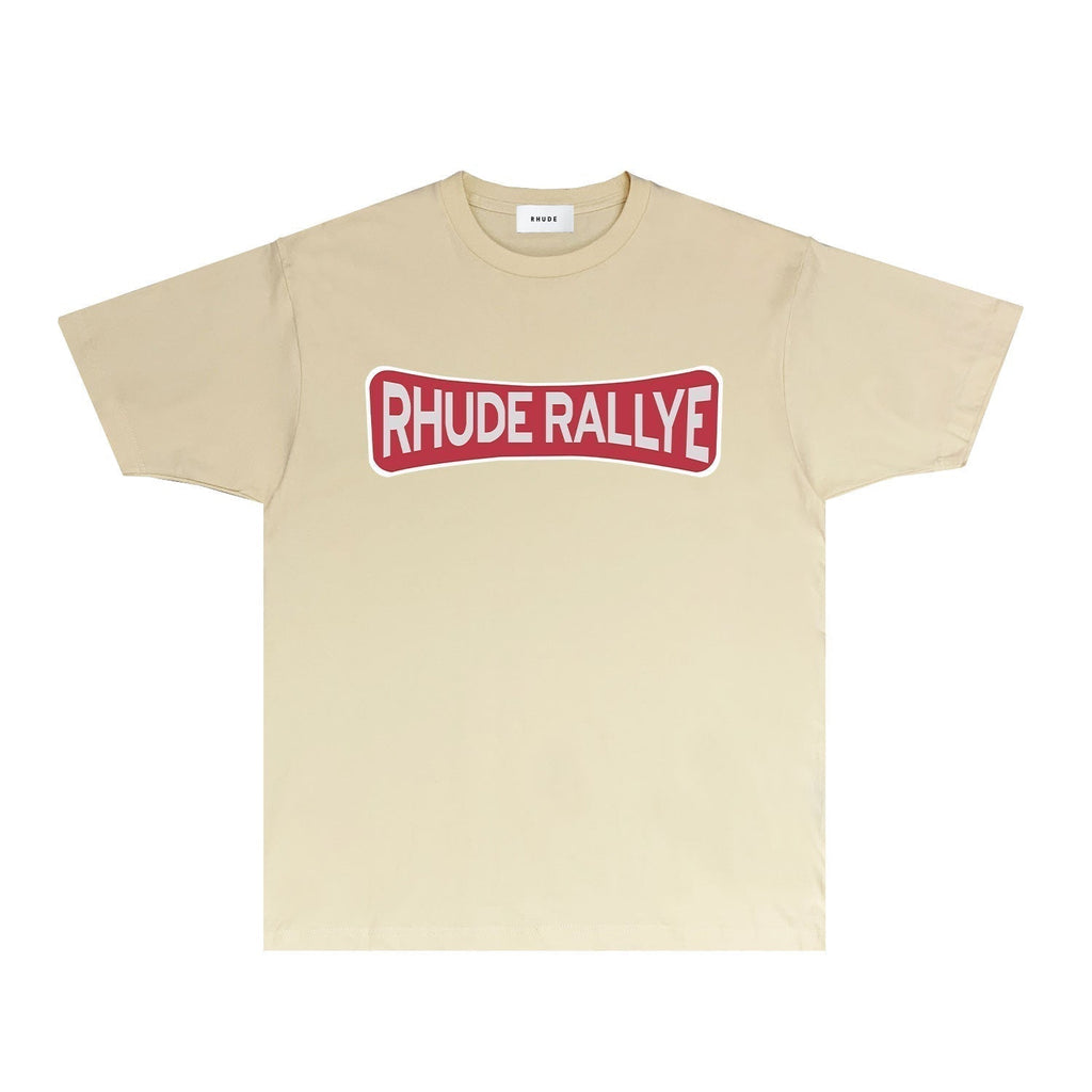 Rhude T-shirts Printed Trendy Pure Cotton
