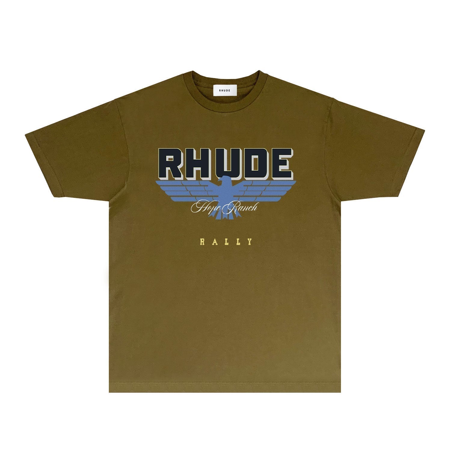Rhude T-shirts Printed Trendy Pure Cotton