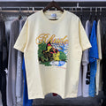 Rhude T-shirts Alpine Villa Printed Cotton Casual Short Sleeve Men and Women
