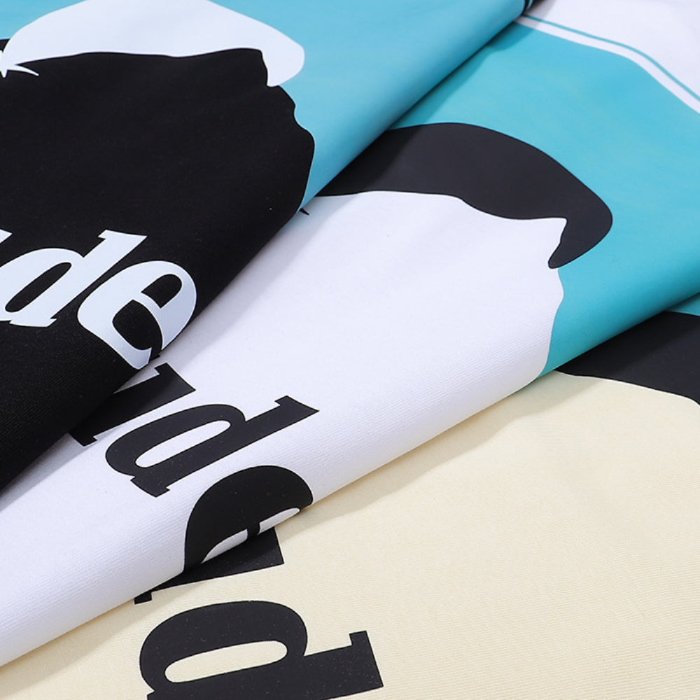 Rhude T-shirt Sunset Classic Alphabet Print Short Sleeve T-shirt