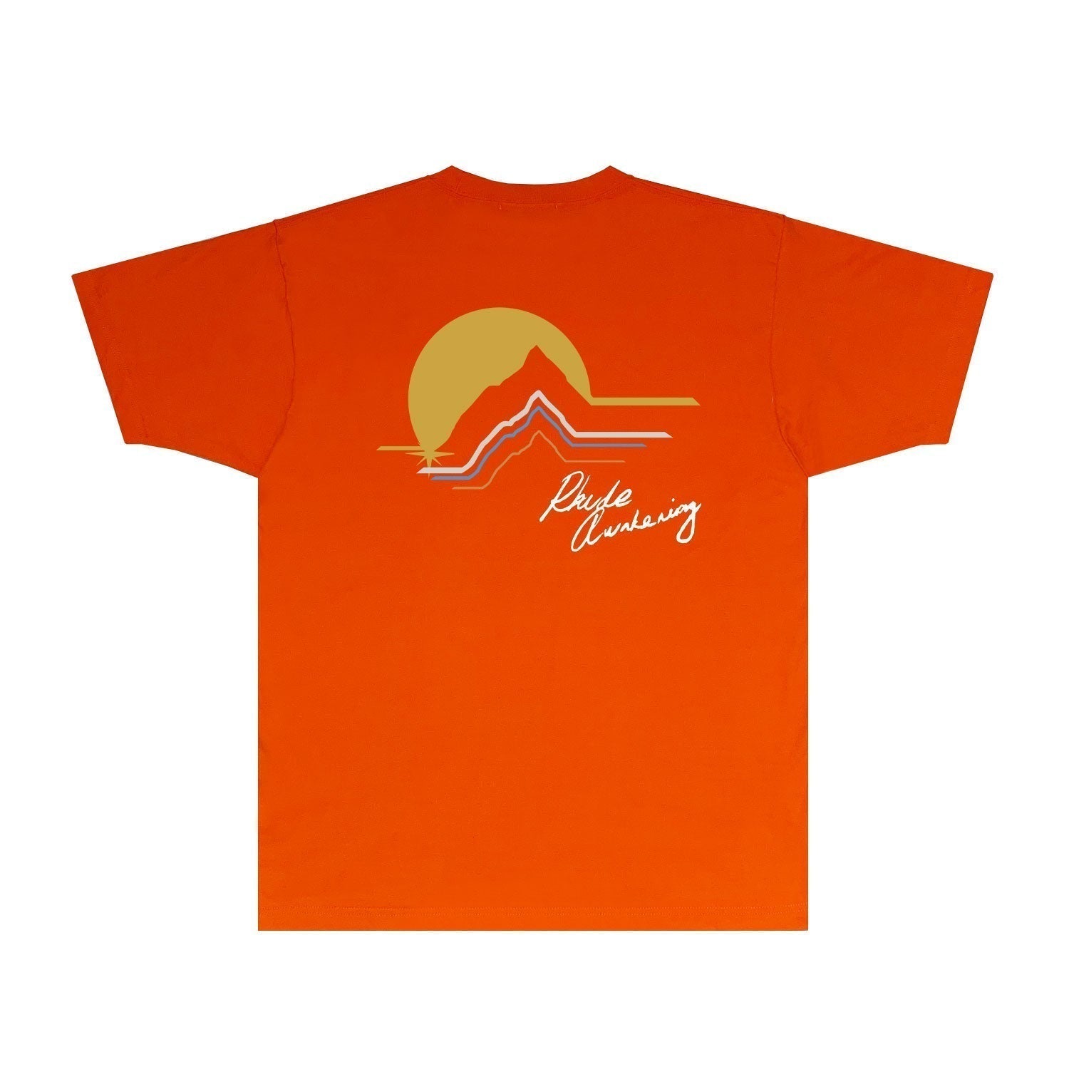 Rhude T-shirts Printed Trendy Pure Cotton