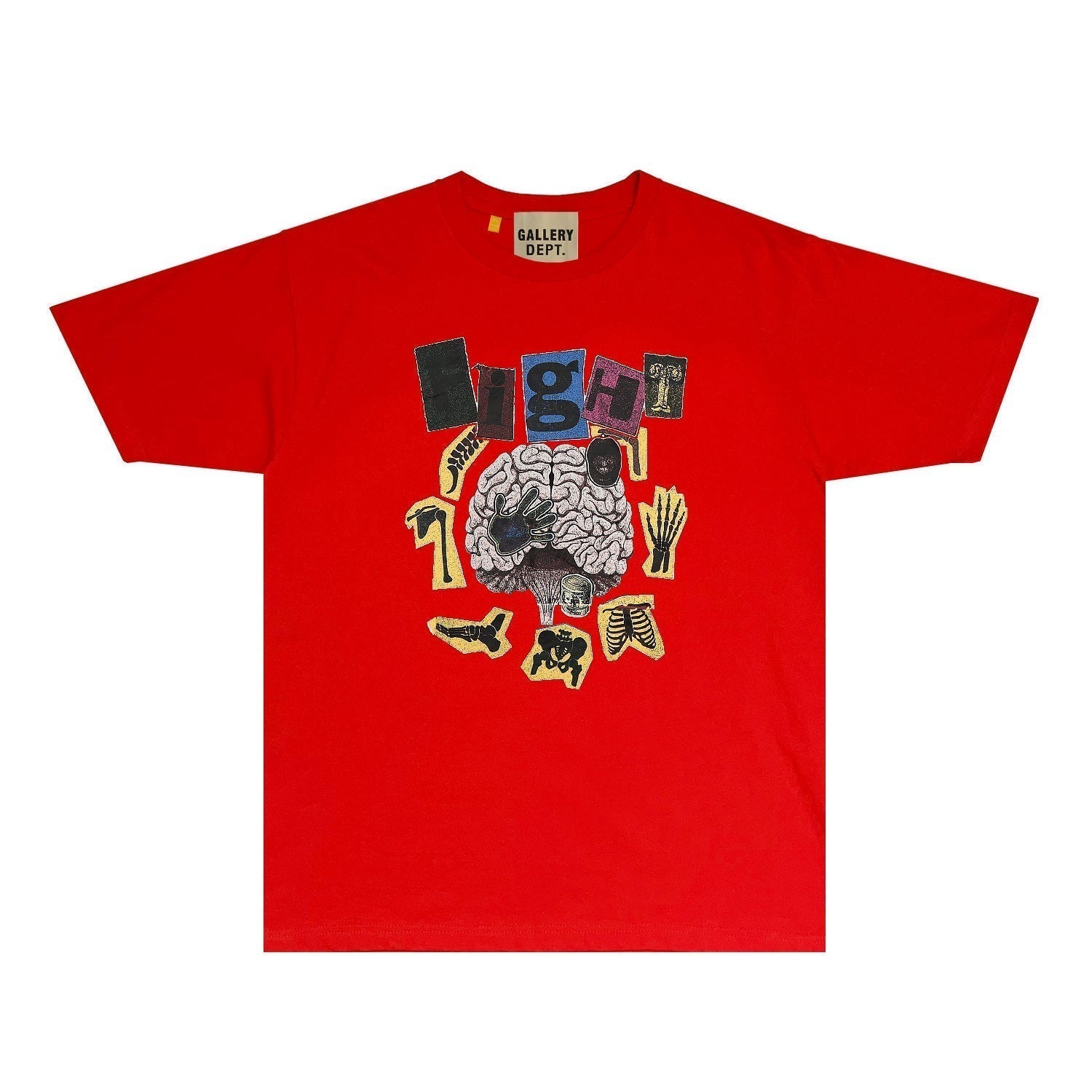 Gallery Dept T Shirt Retro Printed Loose Short-Sleeved Shirt