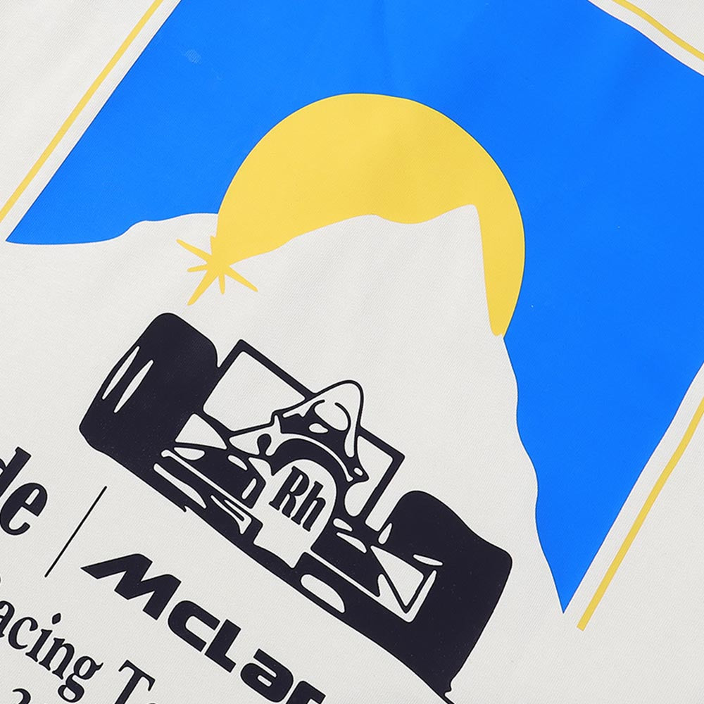 Rhude T-shirts Racing Printed Cotton Casual Short Sleeves Men and Women