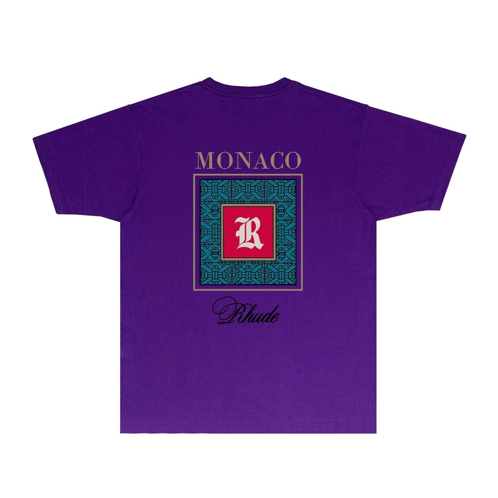 Rhude T-shirts Printed Trendy Pure Cotton