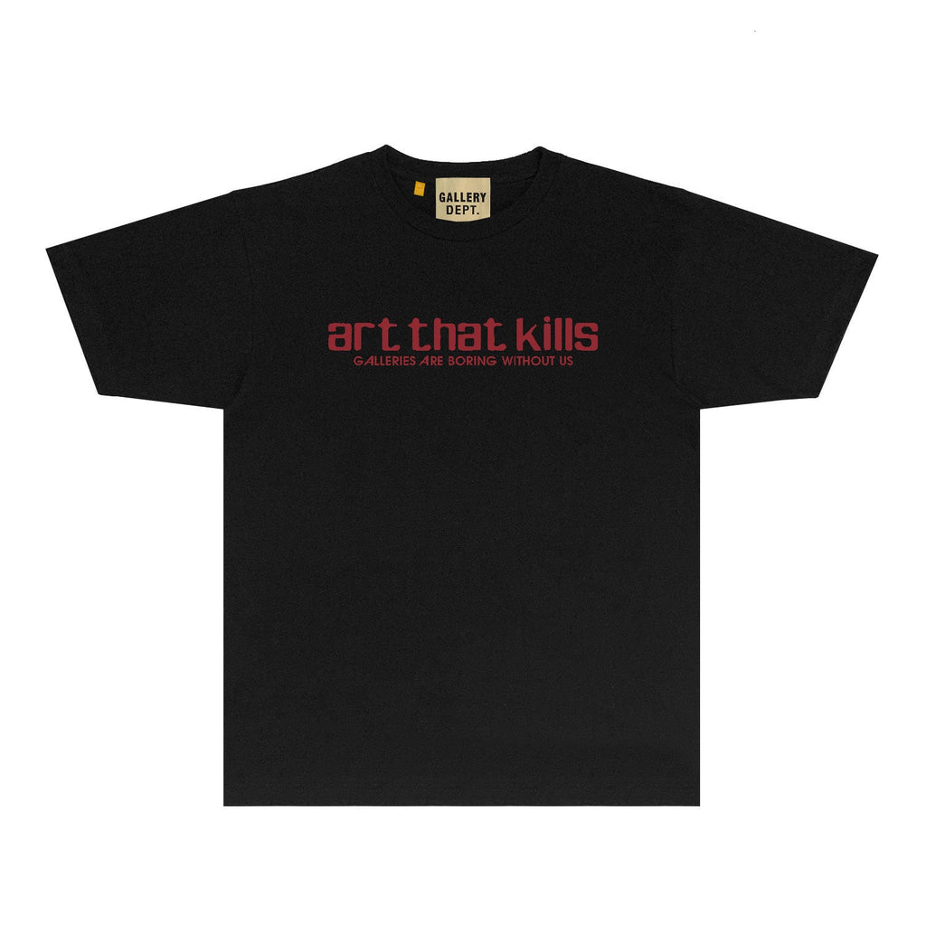Gallery Dept T Shirt Retro Printed Loose Short-Sleeved Shirt