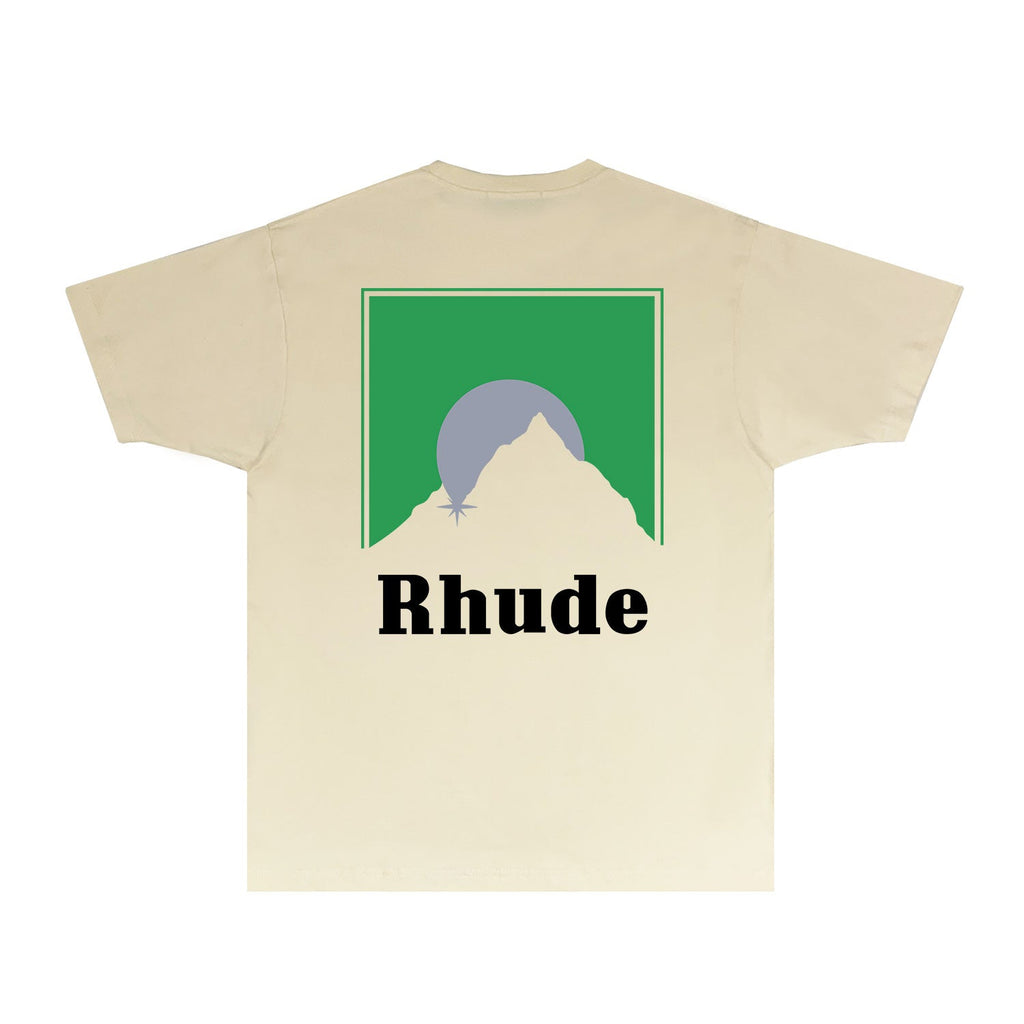 Rhude T-shirts Printed Trendy Pure Cotton