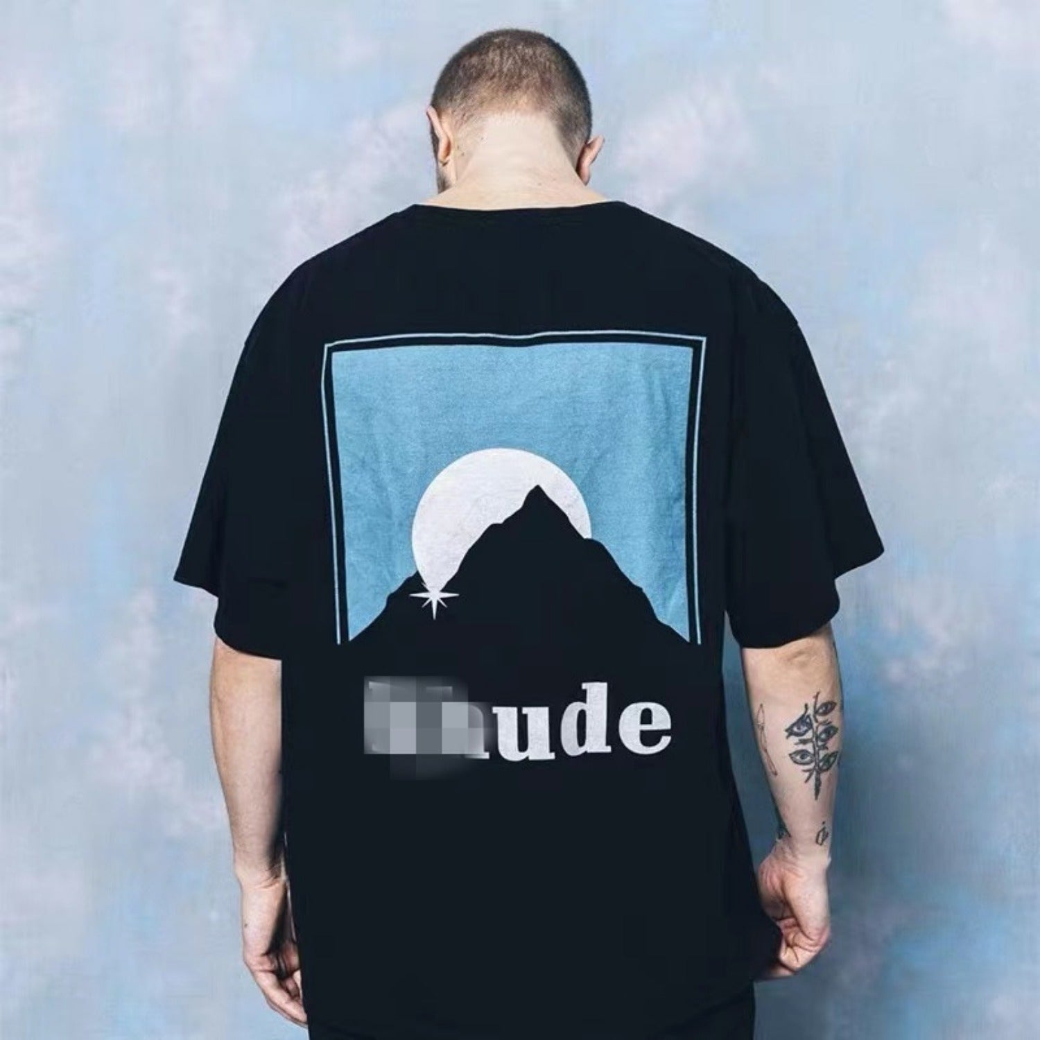 Rhude T-shirt Classic Sunset Theme Printed Short Sleeve T-shirt