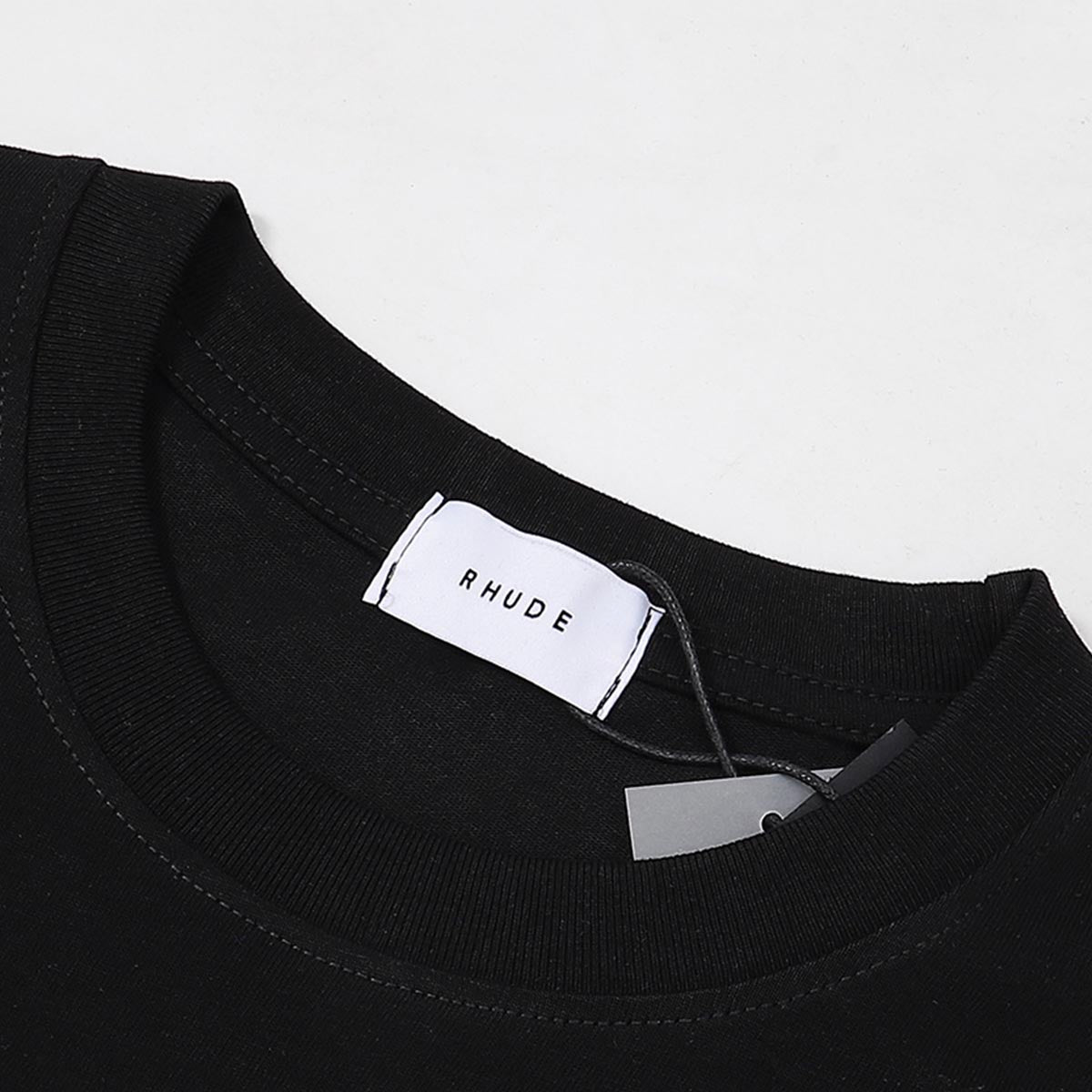Rhude T-shirts Sailing Sunset Print Cotton Casual Crew Neck Short Sleeve Men and Women