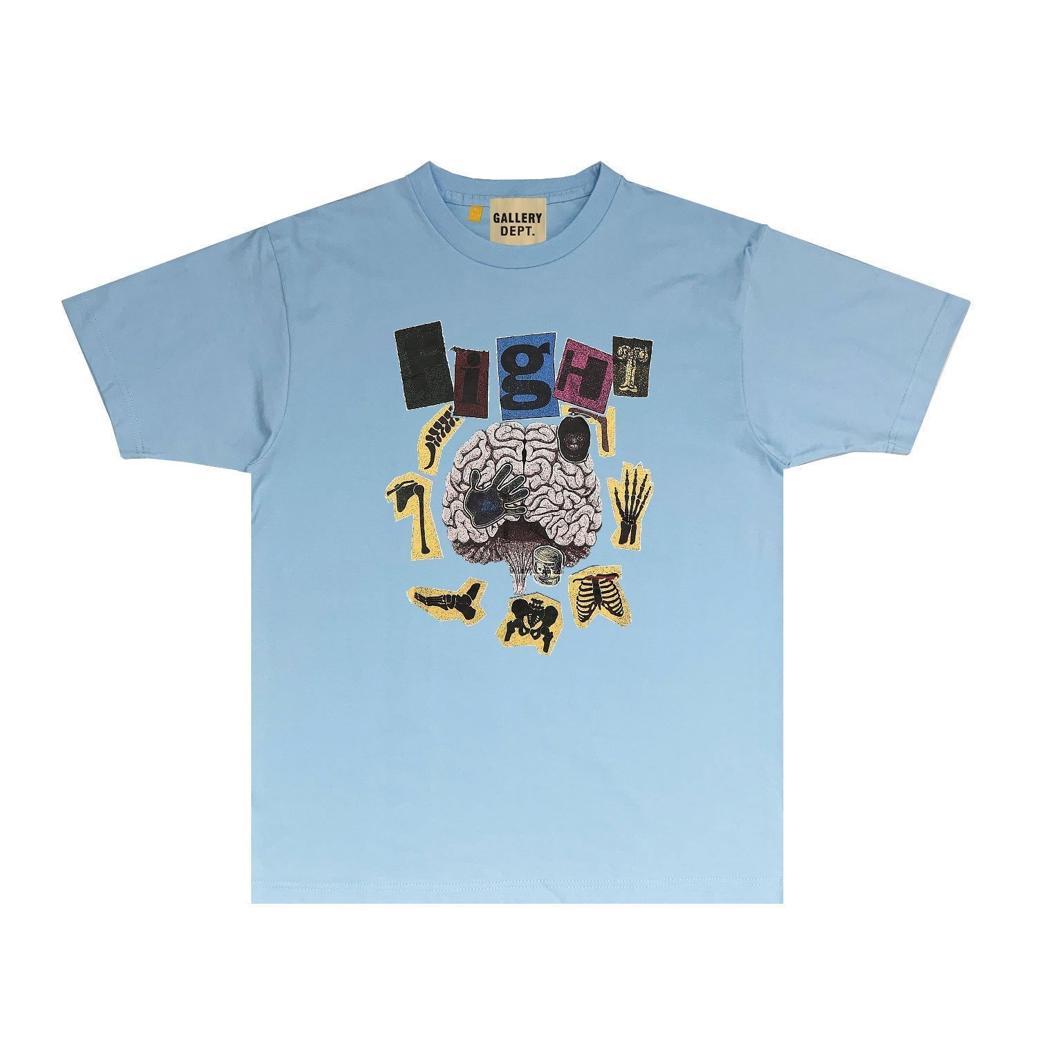 Gallery Dept T Shirt Retro Printed Loose Short-Sleeved Shirt