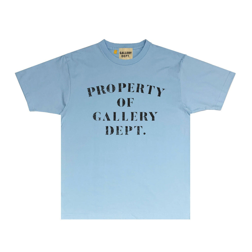 Gallery Dept T Shirt Retro Printed Loose Short-Sleeved Shirt