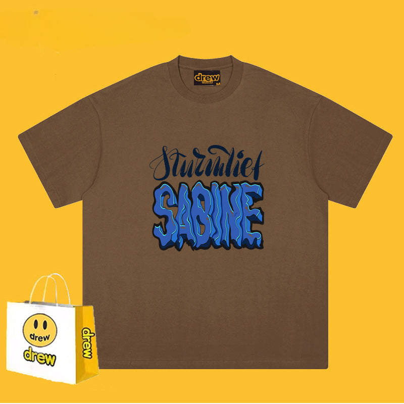 Drew T-shirts Smiley Letter Printed T-shirt