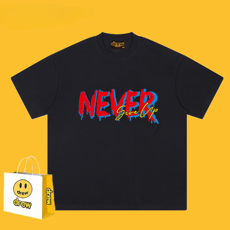 Drew T-shirts Printed Smiley T-shirt Loose