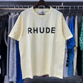 Rhude T-shirts Printed Cotton Versatile Casual Short Sleeve Men and Women
