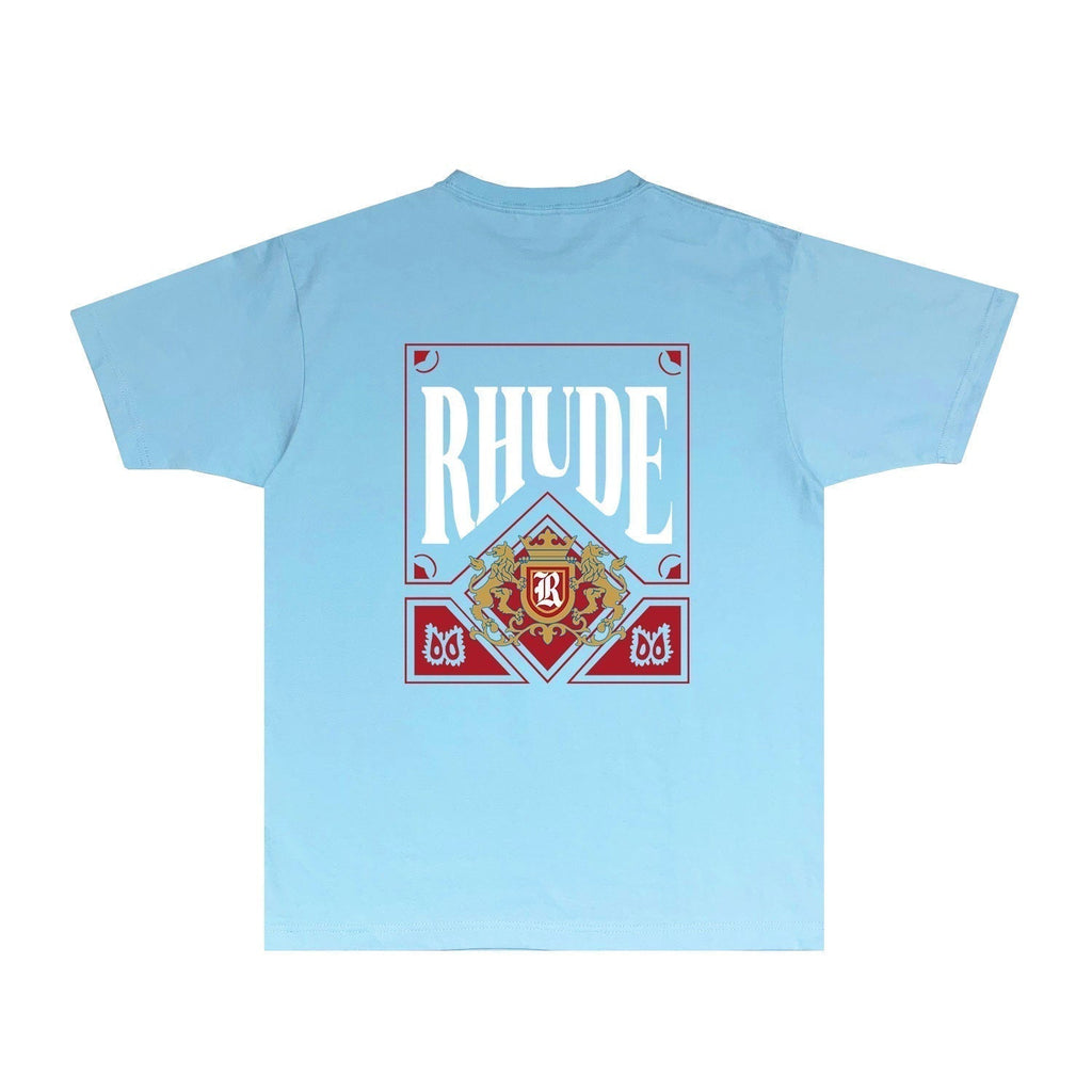 Rhude T-shirts Printed Trendy Pure Cotton