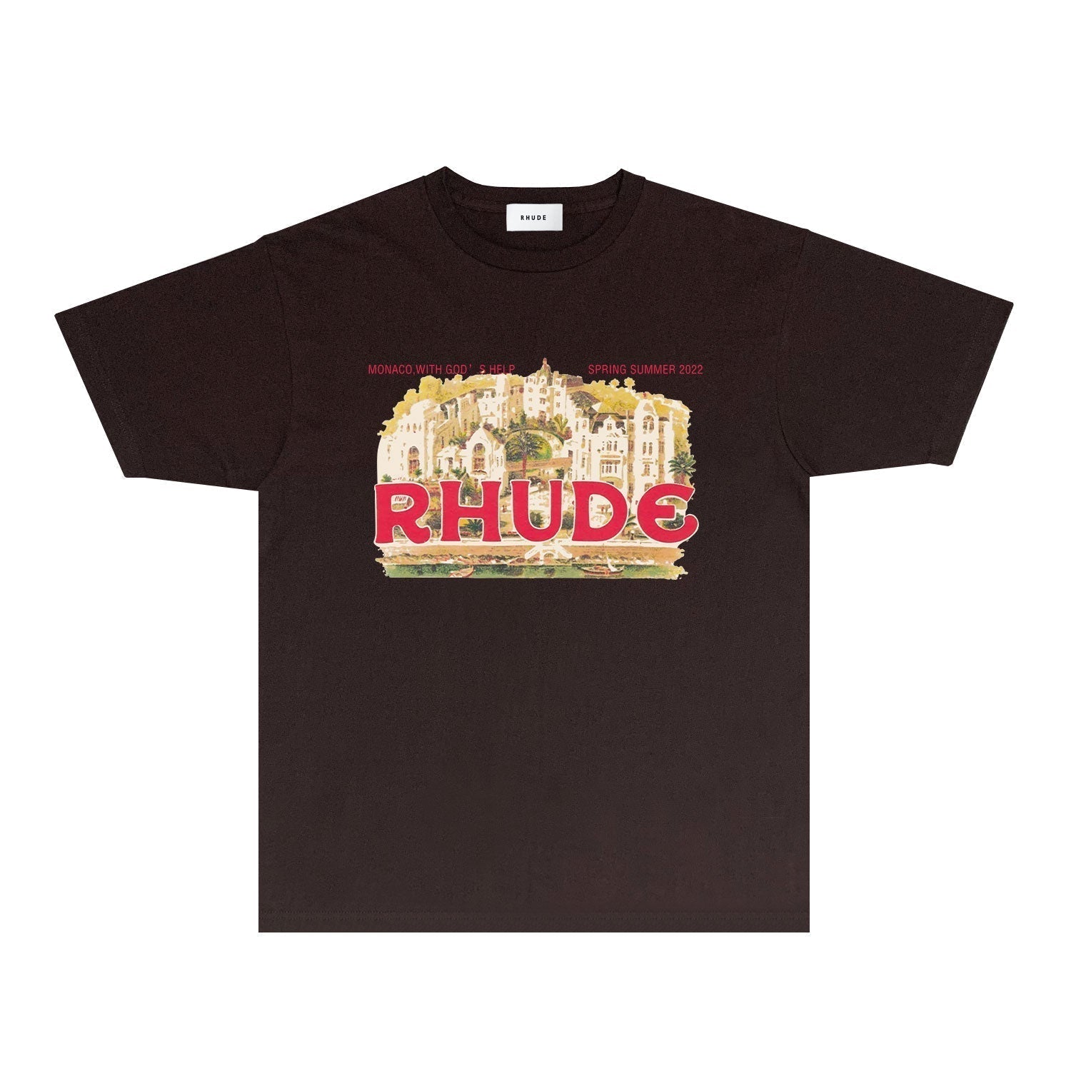 Rhude T-shirts Printed Trendy Pure Cotton