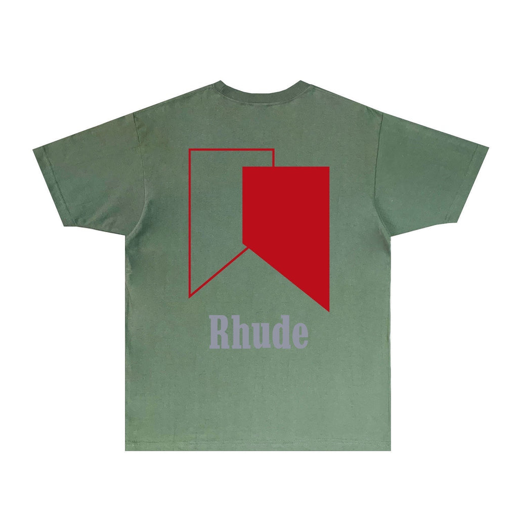 Rhude T-shirts Printed Trendy Pure Cotton