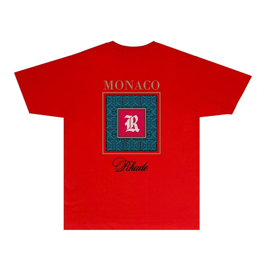 Rhude T-shirts Printed Trendy Pure Cotton