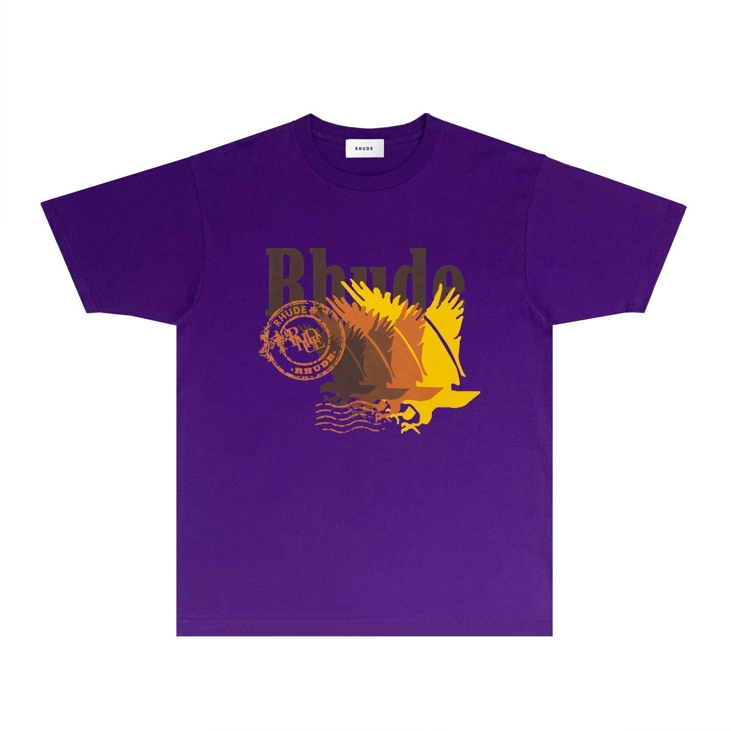 Rhude T-shirts Printed Trendy Pure Cotton