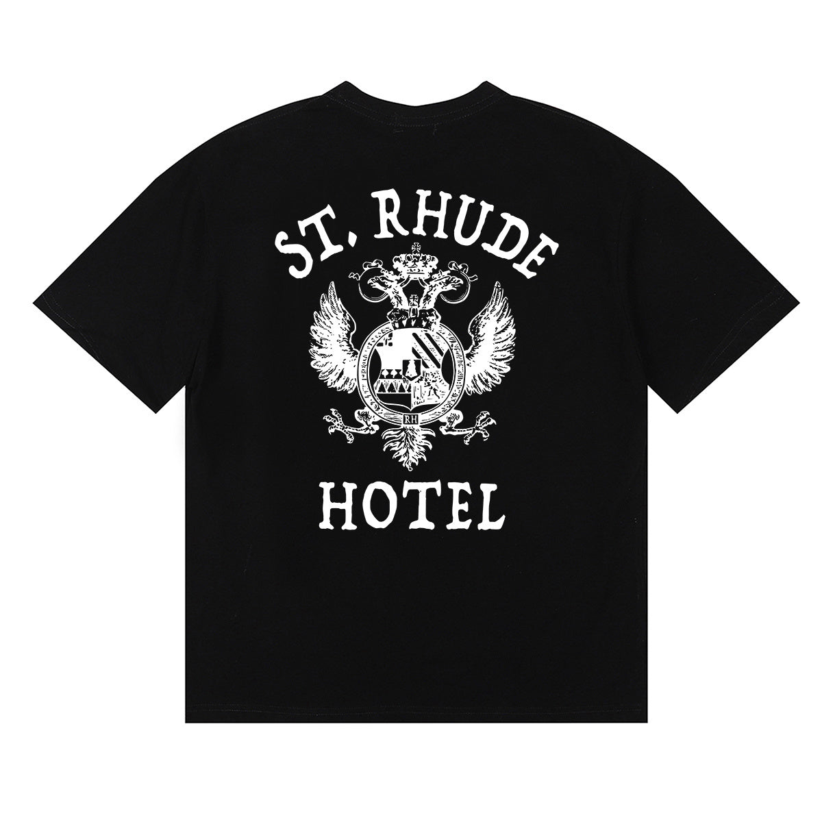 Rhude T-shirts Totem Simple Printing Cotton Casual Short Sleeve Men and Women