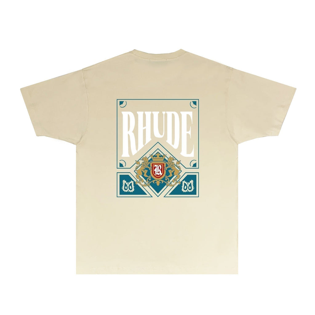 Rhude T-shirts Printed Trendy Pure Cotton