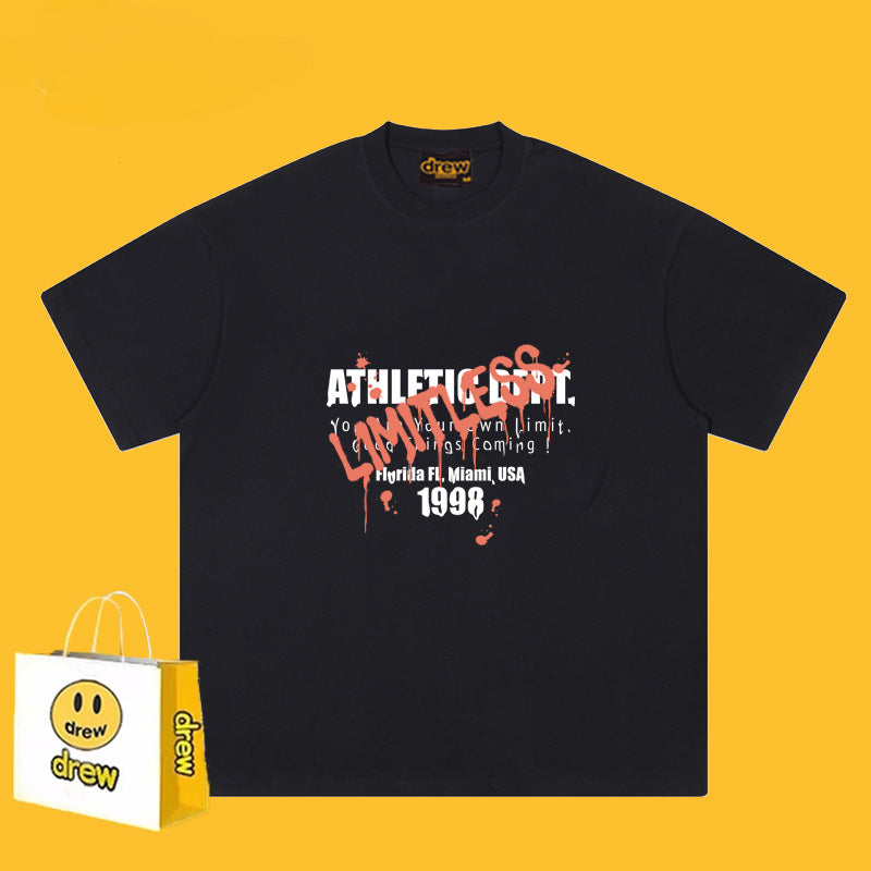 Drew T-shirts Smiley Face Short Sleeve T-shirt