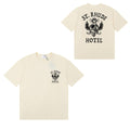 Rhude T-shirts Totem Simple Printing Cotton Casual Short Sleeve Men and Women