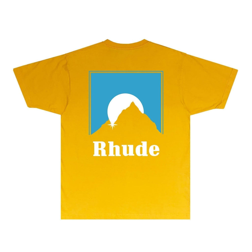 Rhude T-shirts Printed Trendy Pure Cotton