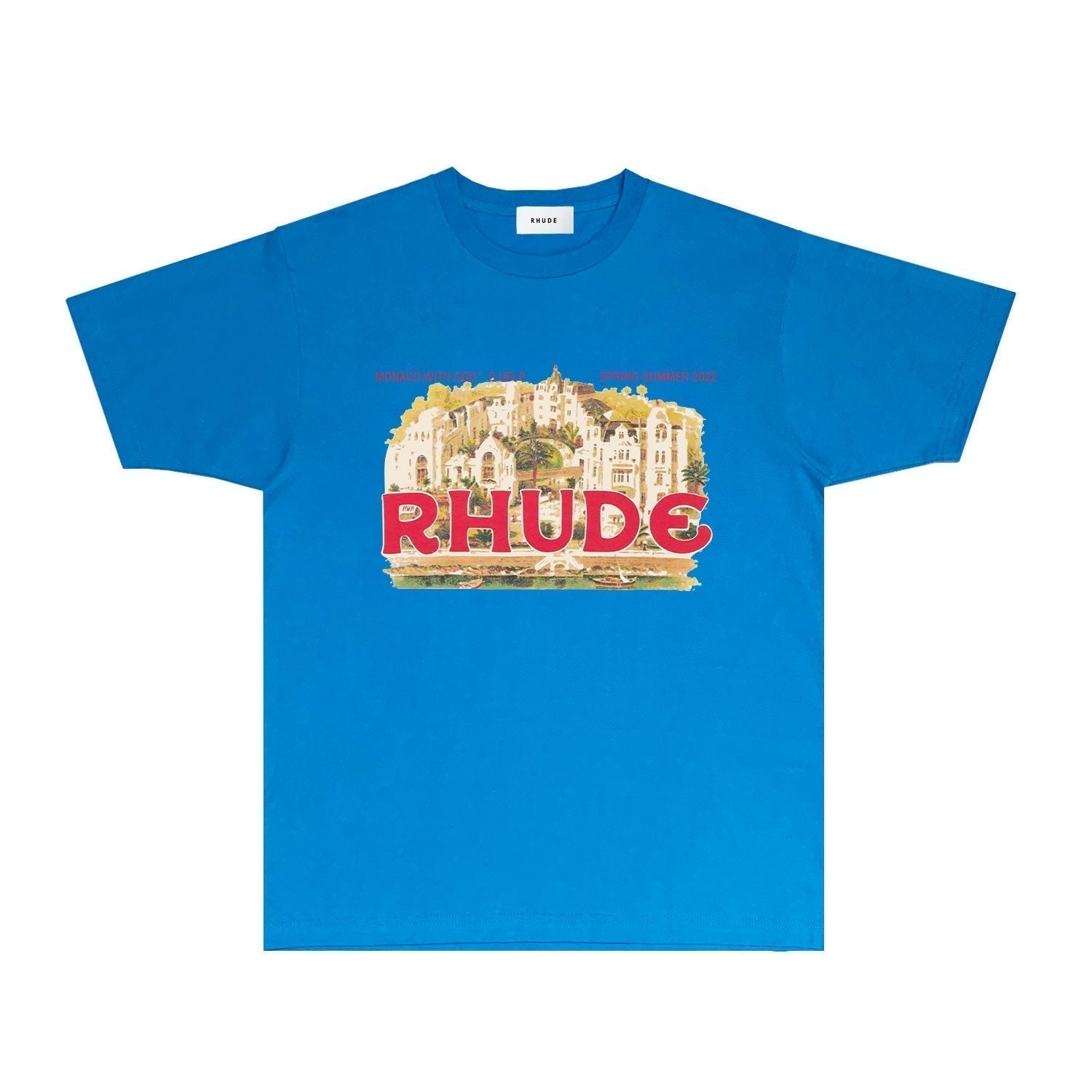 Rhude T-shirts Printed Trendy Pure Cotton