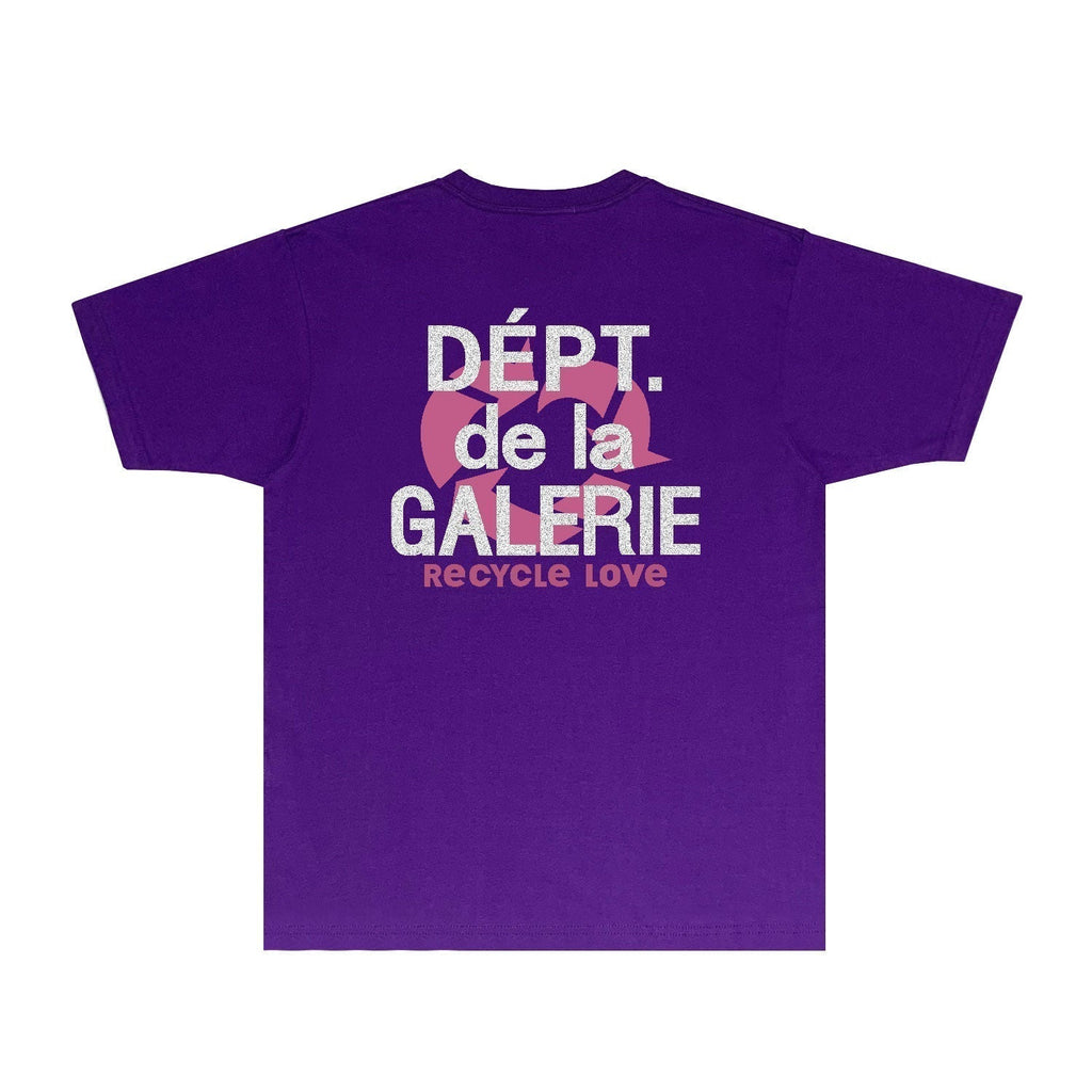 Gallery Dept T Shirt Retro Printed Loose Short-Sleeved Shirt