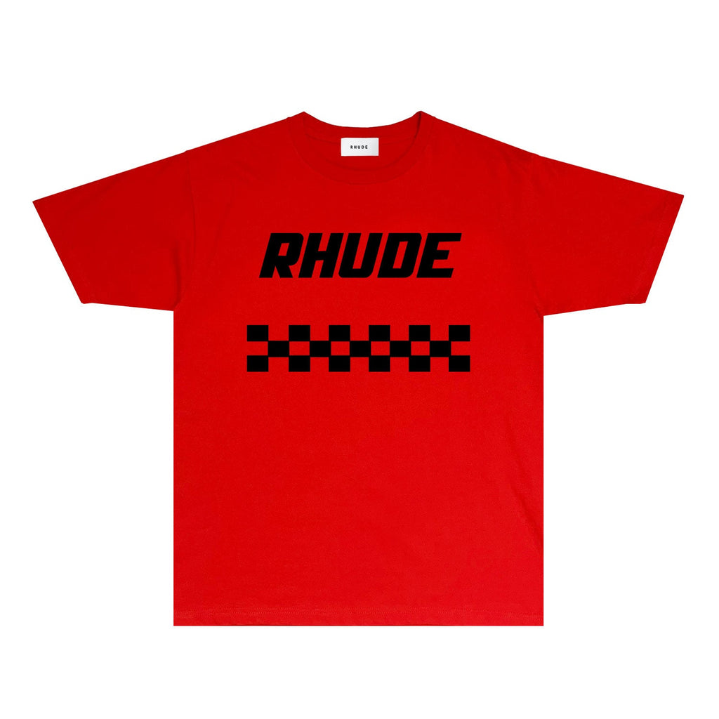 Rhude T-shirts Printed Trendy Pure Cotton