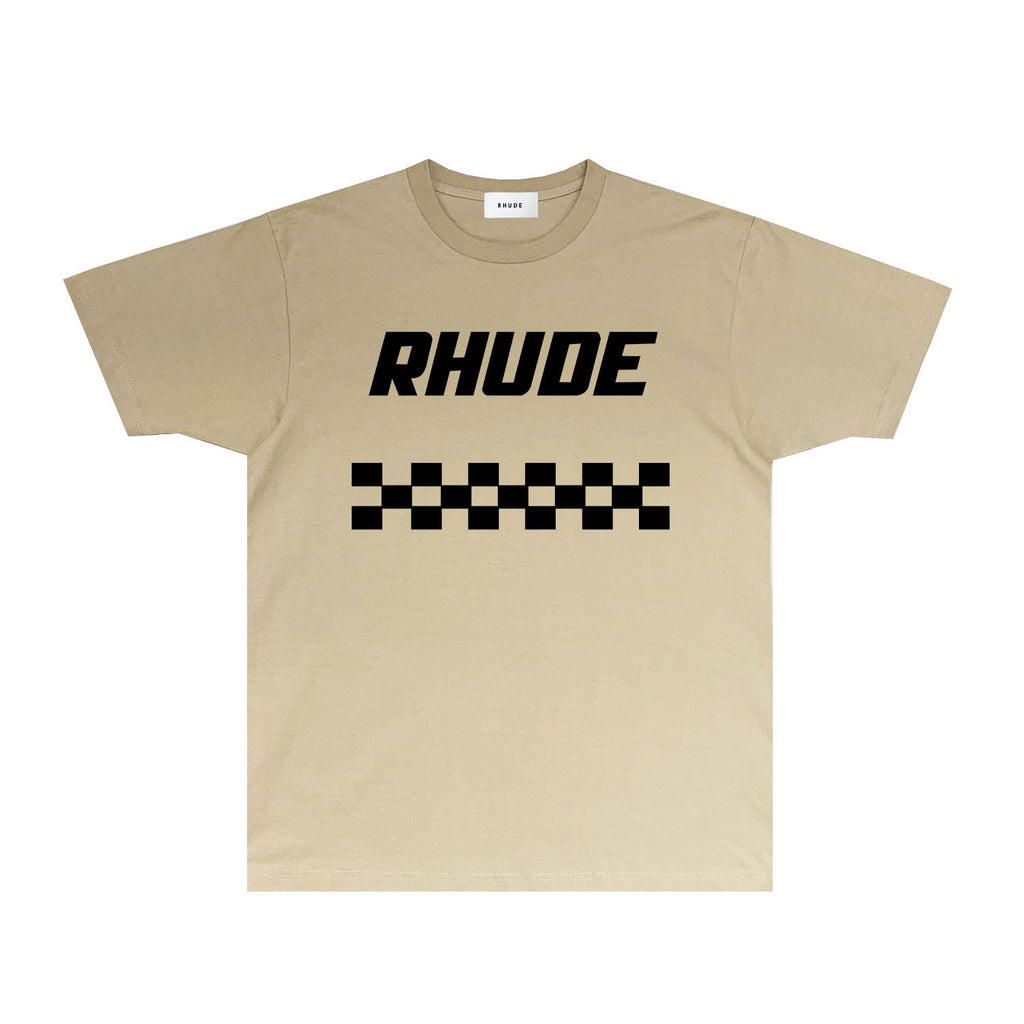 Rhude T-shirts Printed Trendy Pure Cotton
