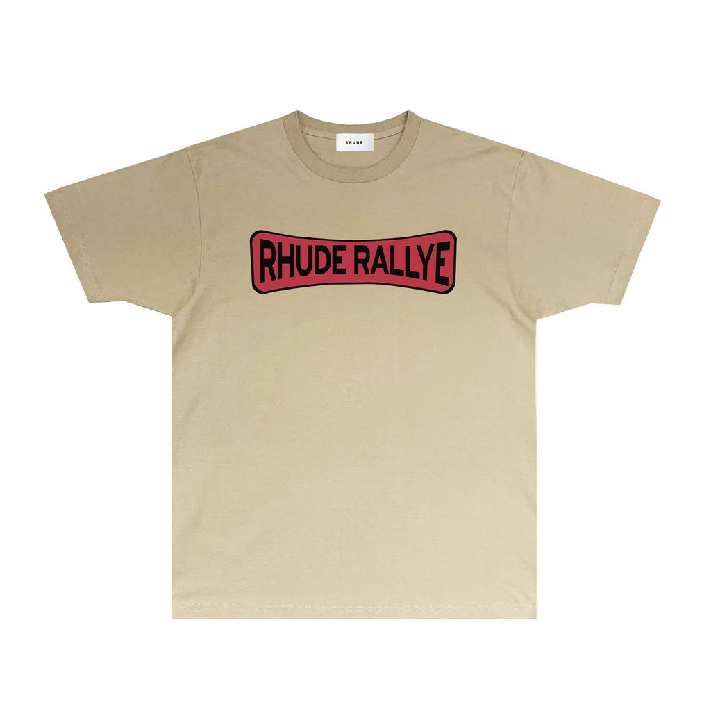 Rhude T-shirts Printed Trendy Pure Cotton