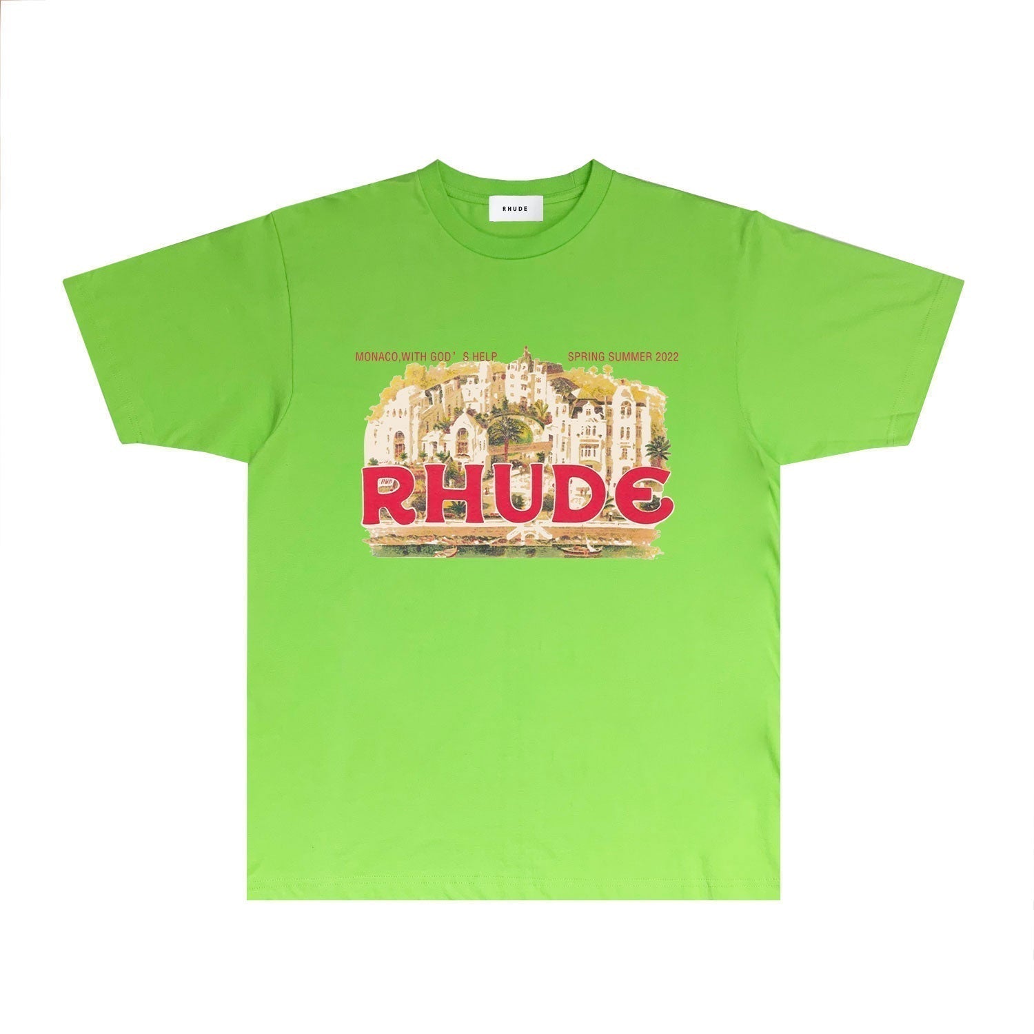 Rhude T-shirts Printed Trendy Pure Cotton