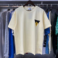 Rhude T-shirts Inverted Triangle Printing Cotton Casual Short Sleeve Men and Women