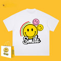 Drew T-shirts Short Sleeve T-shirt Smiley Face Letter Print