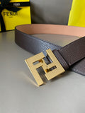 Fendi Men's Leather Belt Buckle Classic Dress Waist Belt for Jeans Trousers Coat Casual Formal
