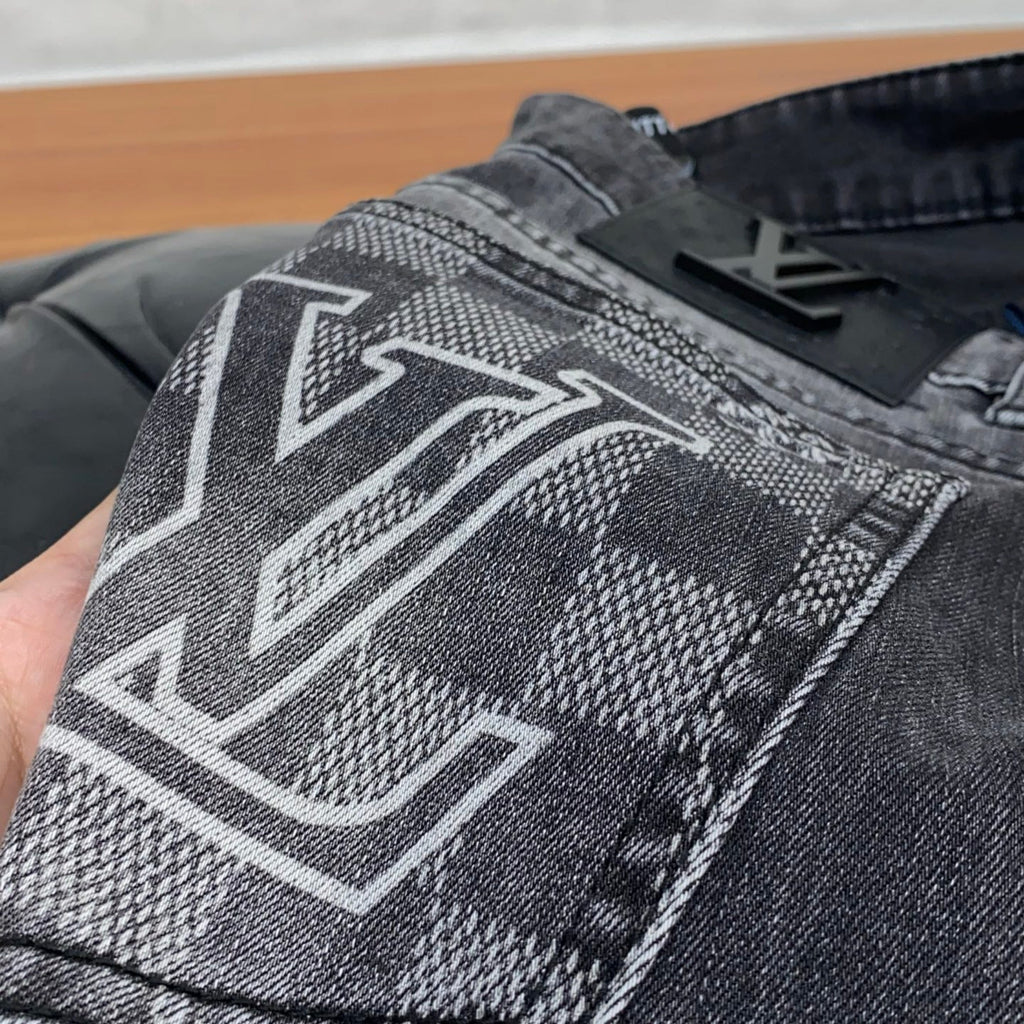 Louis Vuitton Logo-Embroidered Jeans