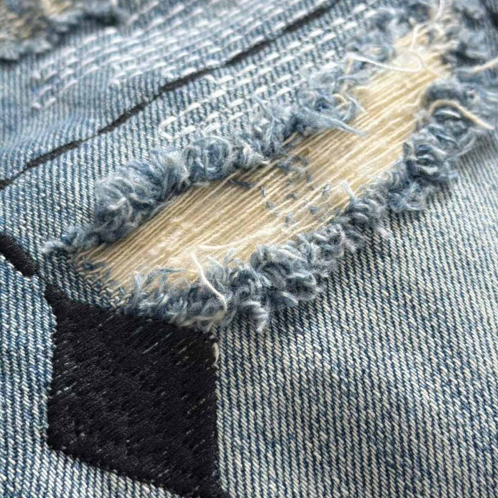 Louis Vuitton Logo-Embroidered Jeans