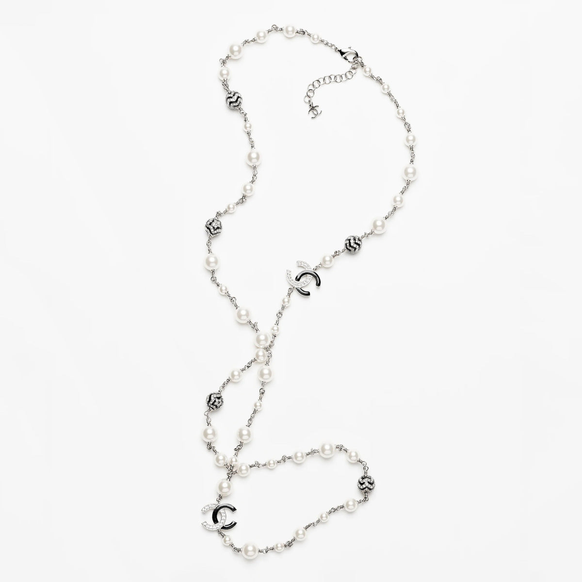 Chanel Star Pearls Long 18K Gold Necklace