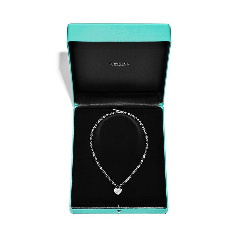 Tiffany Return to Full Heart Tag Chain 18K Gold Necklace