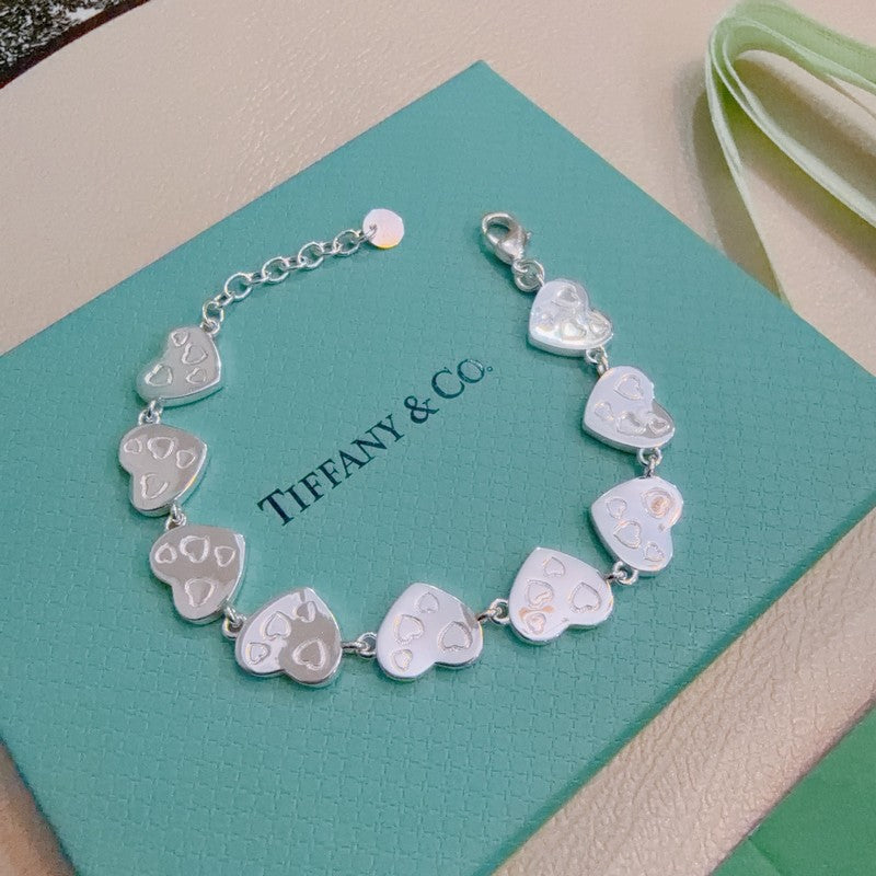 Tiffany Return to Blue Heart Tag 18K Gold Bracelet