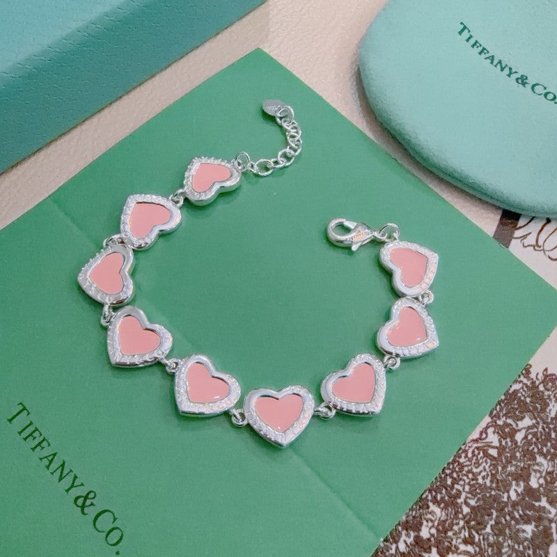 Tiffany Return to Blue Heart Tag 18K Gold Bracelet